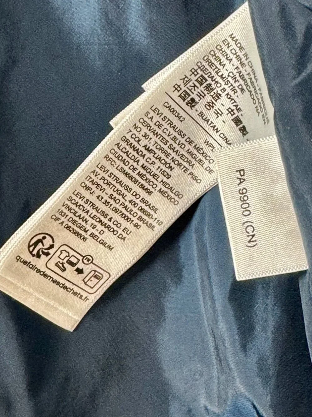 Levi Strauss ROCKRIDGE Puffer Blue Down Vest Sz XXL